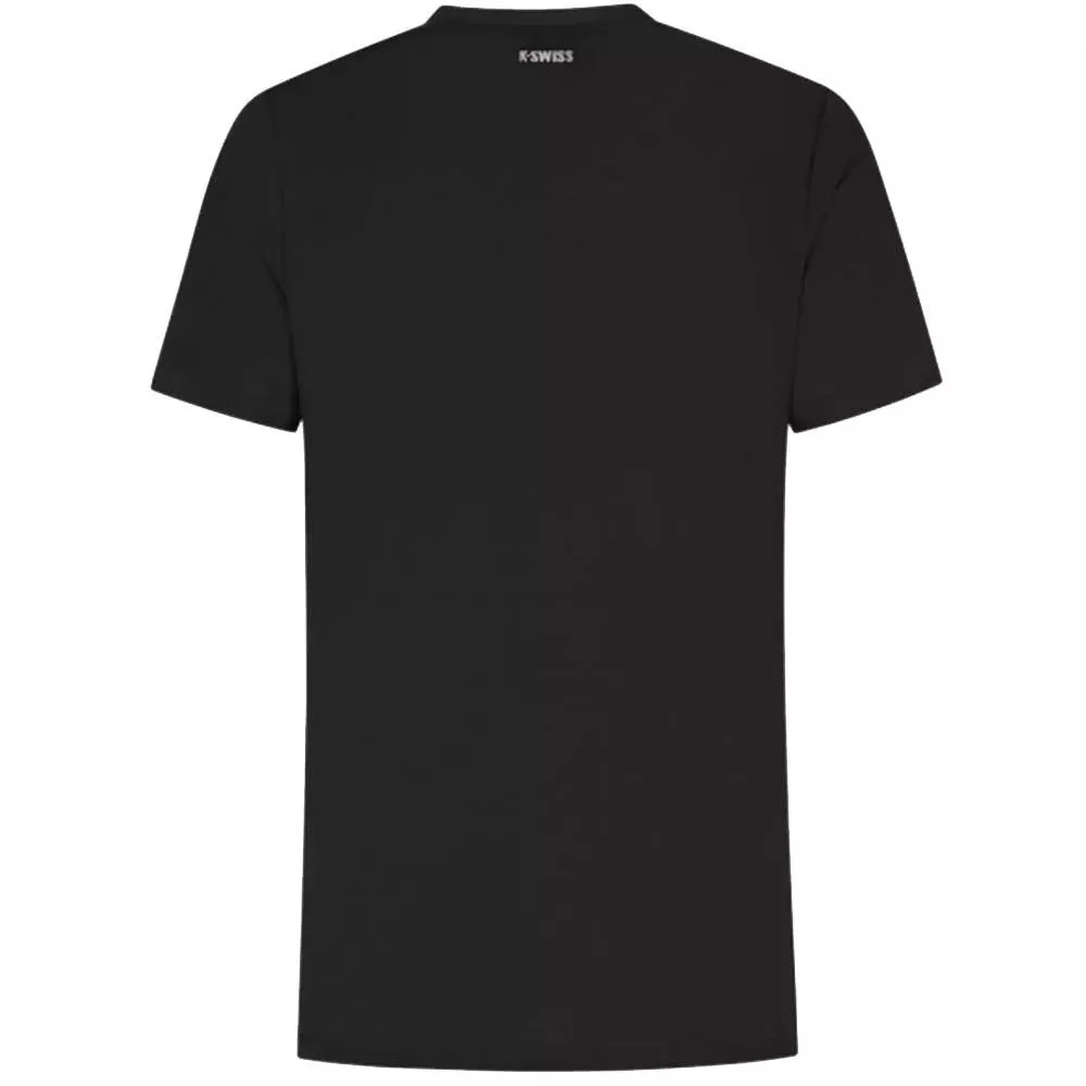 K-Swiss Hypercourt Jacquard T-shirt zwart