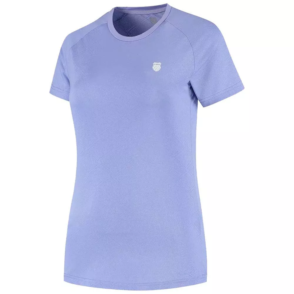 K-Swiss Hypercourt Crew Jacquard T-shirt dames paars