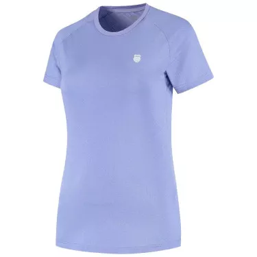 K-Swiss Hypercourt Crew Jacquard T-shirt dames paars