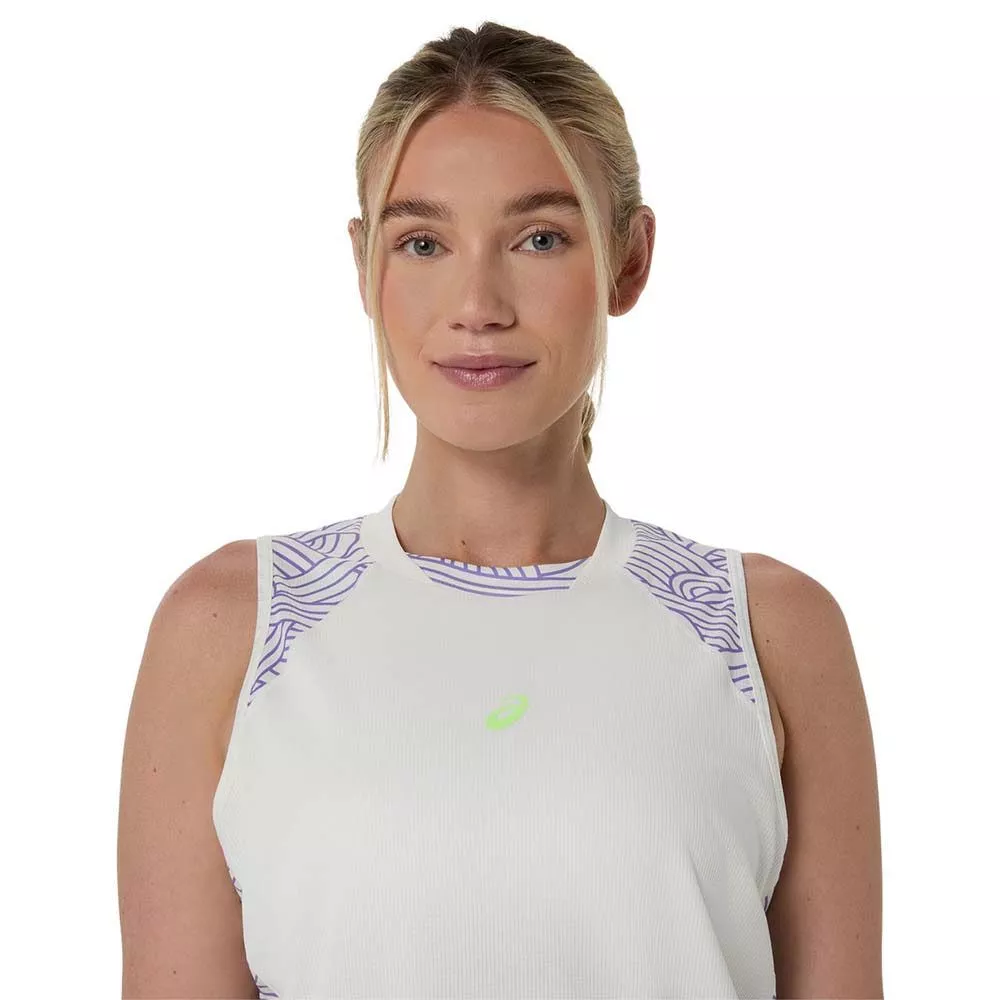 Asics Padel Court All Over tanktop cr&egrave;me / paars