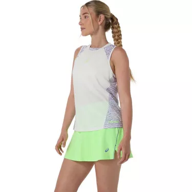 Asics Padel Court All Over tanktop cr&egrave;me / paars