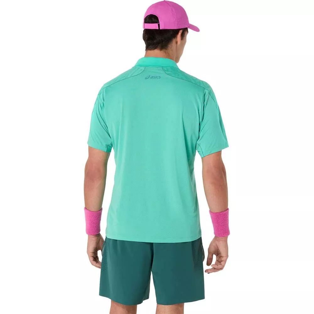 Asics Match Jacquard SS polo groen