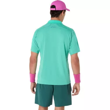 Asics Match Jacquard SS polo groen