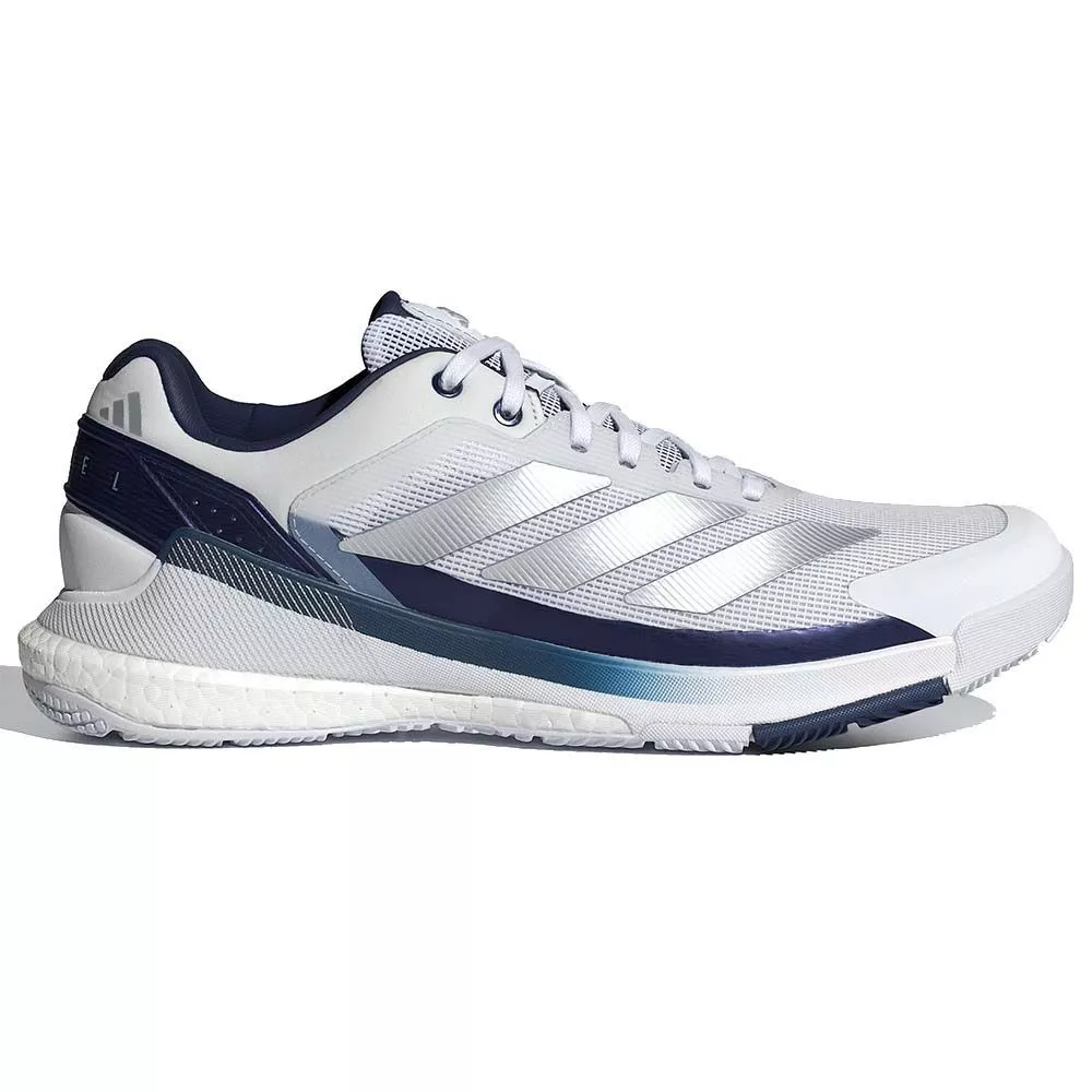 Adidas Crazyquick Boost padelschoenen wit / marineblauw
