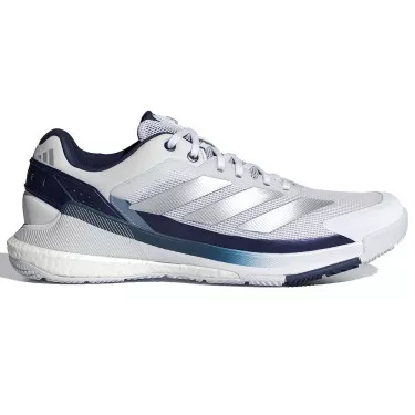Adidas Crazyquick Boost padelschoenen wit / marineblauw