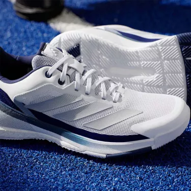 Adidas Crazyquick Boost padelschoenen wit / marineblauw