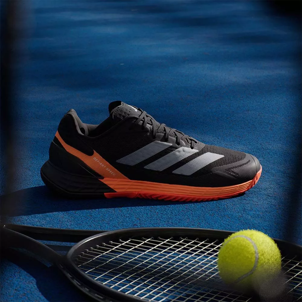Adidas Defiant Speed 2 tennisschoenen zwart / oranje