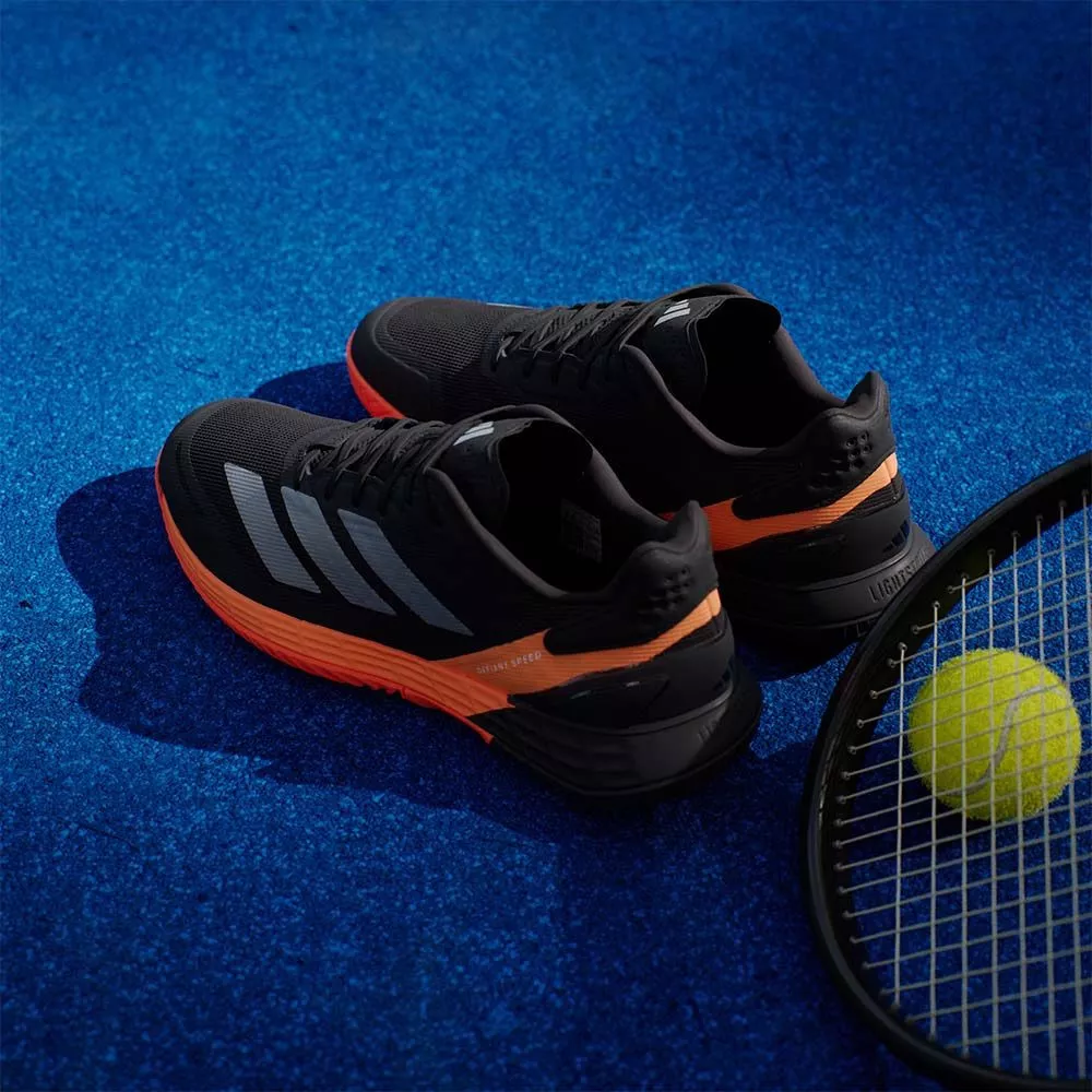 Adidas Defiant Speed 2 tennisschoenen zwart / oranje