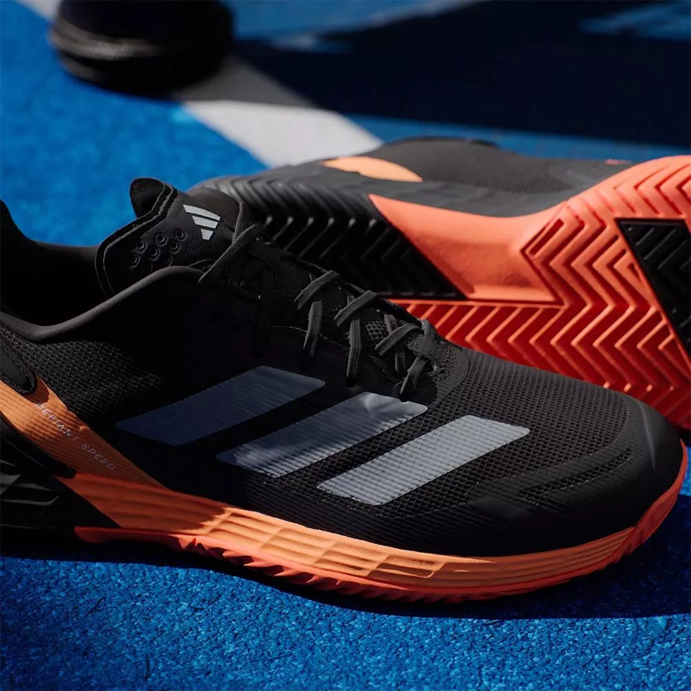 Adidas Defiant Speed 2 tennisschoenen zwart / oranje