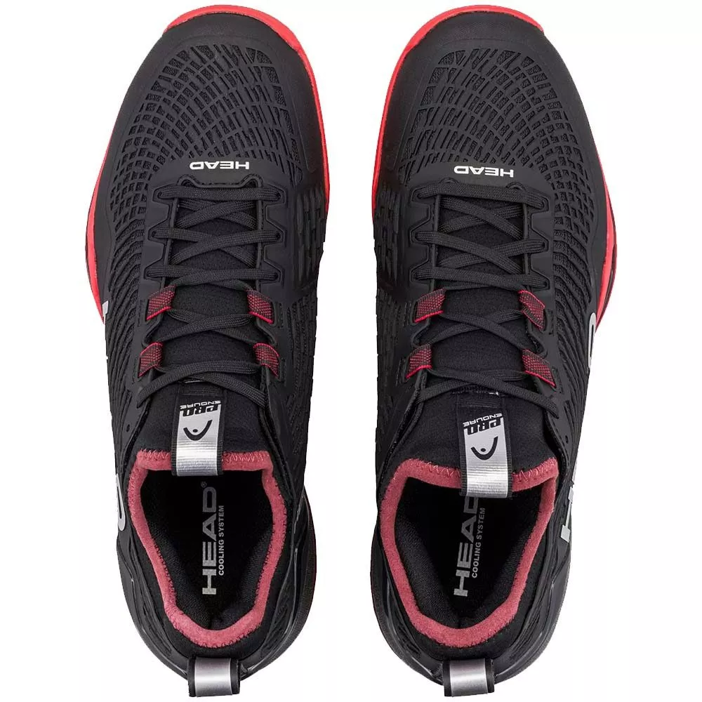 Head Endure Pro tennisschoenen zwart / rood