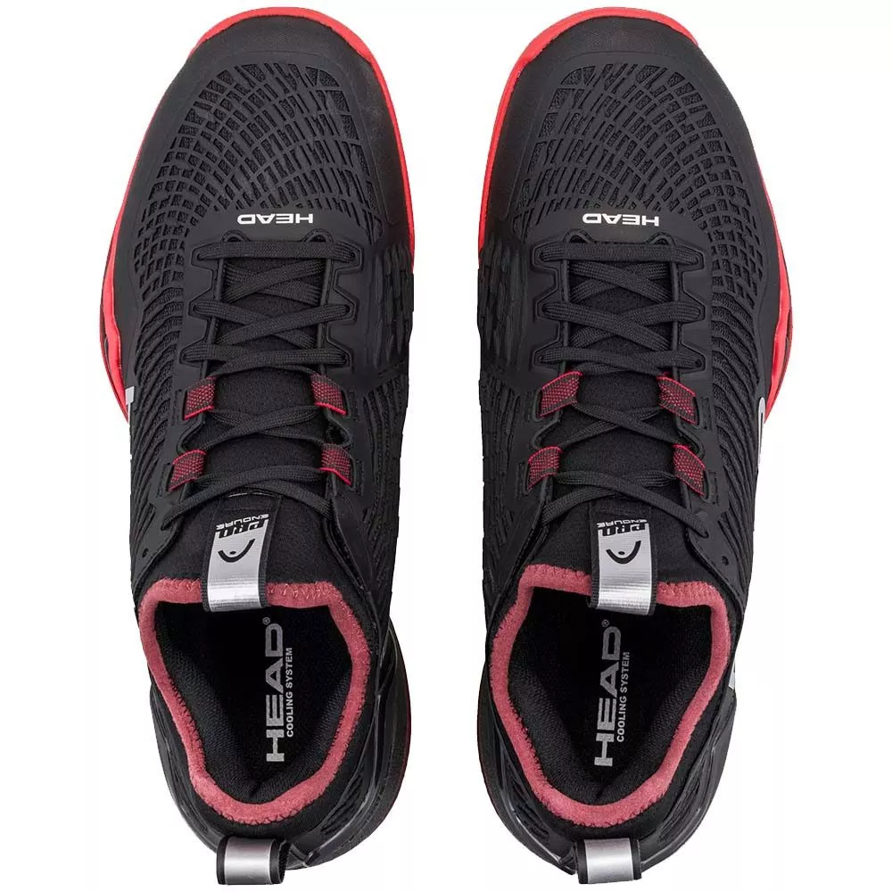 Head Endure Pro tennisschoenen gravel zwart / rood