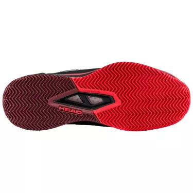 Head Endure Pro tennisschoenen gravel zwart / rood