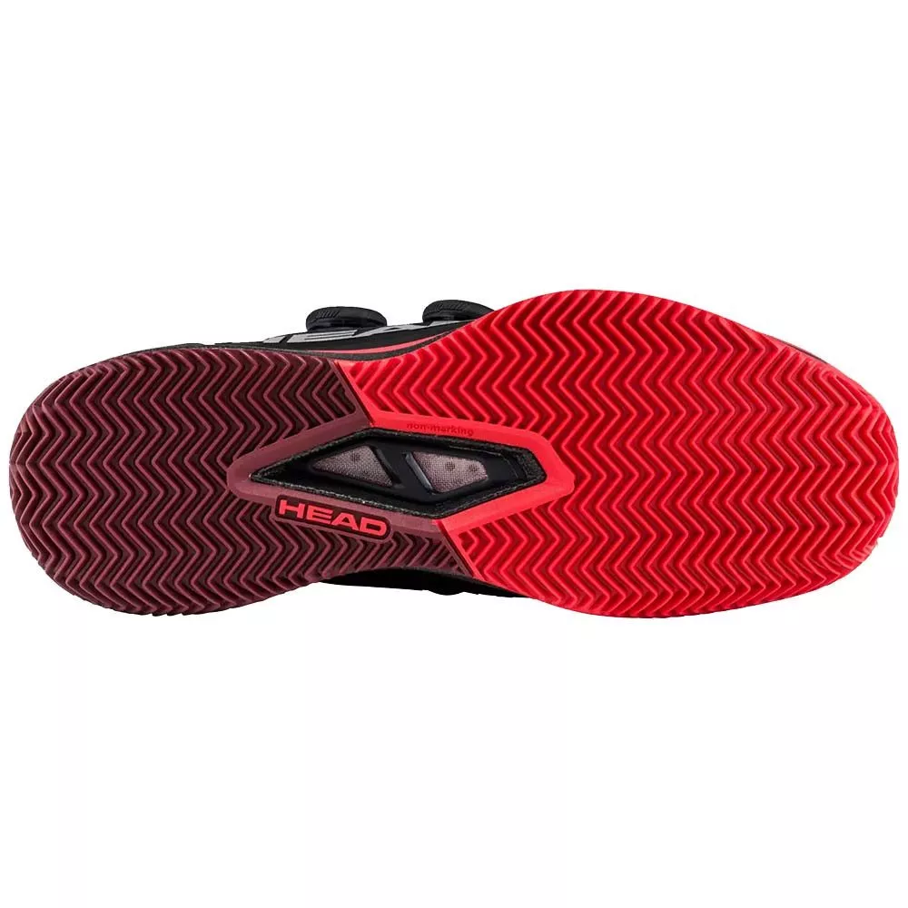 Head Endure Pro BOA tennisschoenen gravel zwart / rood