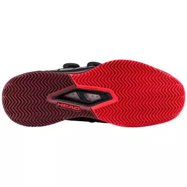 Head Endure Pro BOA tennisschoenen gravel zwart / rood