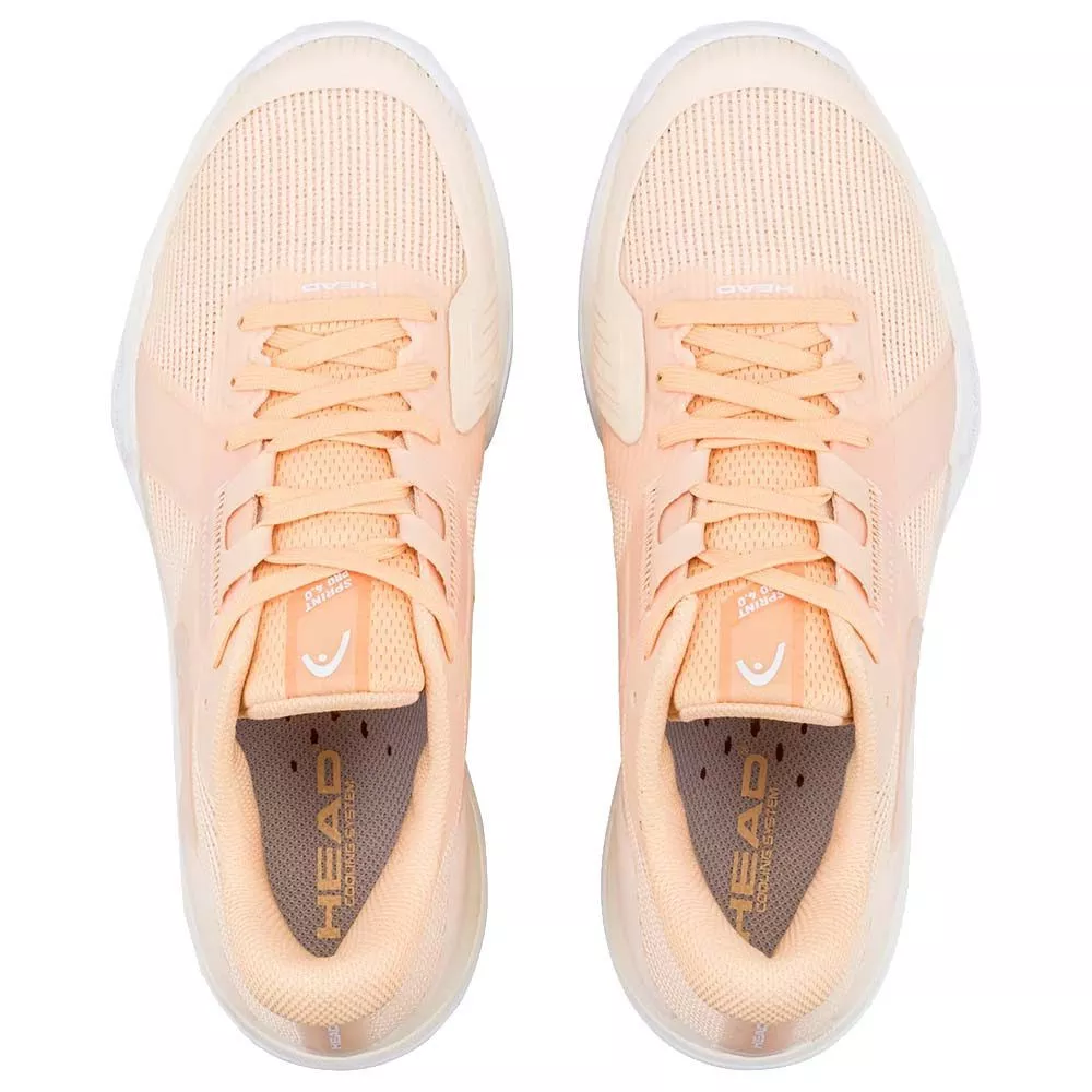 Head Sprint Pro 4.0 tennisschoenen dames perzik / wit