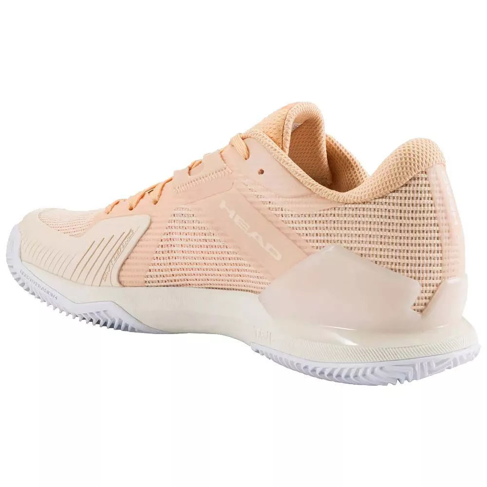 Head Sprint Pro 4.0 tennisschoenen gravel dames perzik / wit