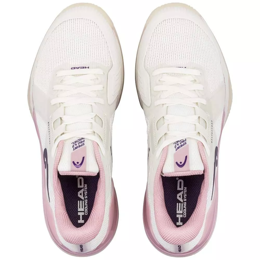 Head Sprint Pro 4.0 padelschoenen dames wit / roze