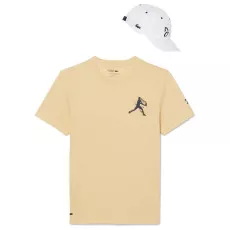 Lacoste Tennis x Novak Djokovic pack T-shirt + pet geel