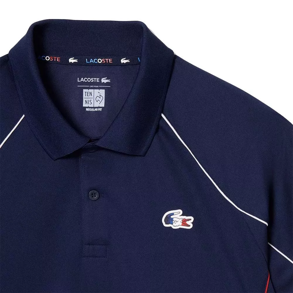 Lacoste &Eacute;quipe de France de Tennis polo marineblauw