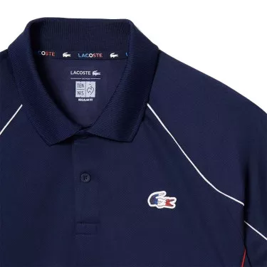 Lacoste &Eacute;quipe de France de Tennis polo marineblauw