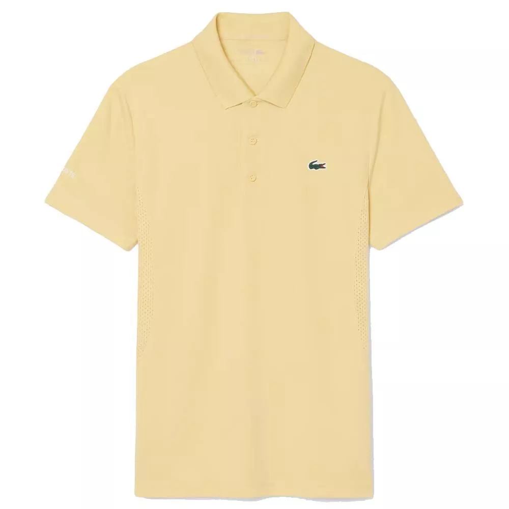 Lacoste Tennis Novak Djokovic polo geel