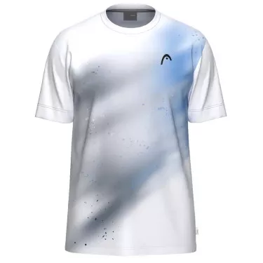 Head TopSpin T-shirt junior wit / marineblauw