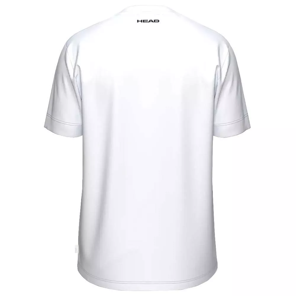 Head TopSpin T-shirt junior wit / marineblauw