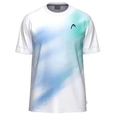 Head TopSpin T-shirt junior wit / turquoise