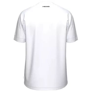 Head TopSpin T-shirt wit / marineblauw