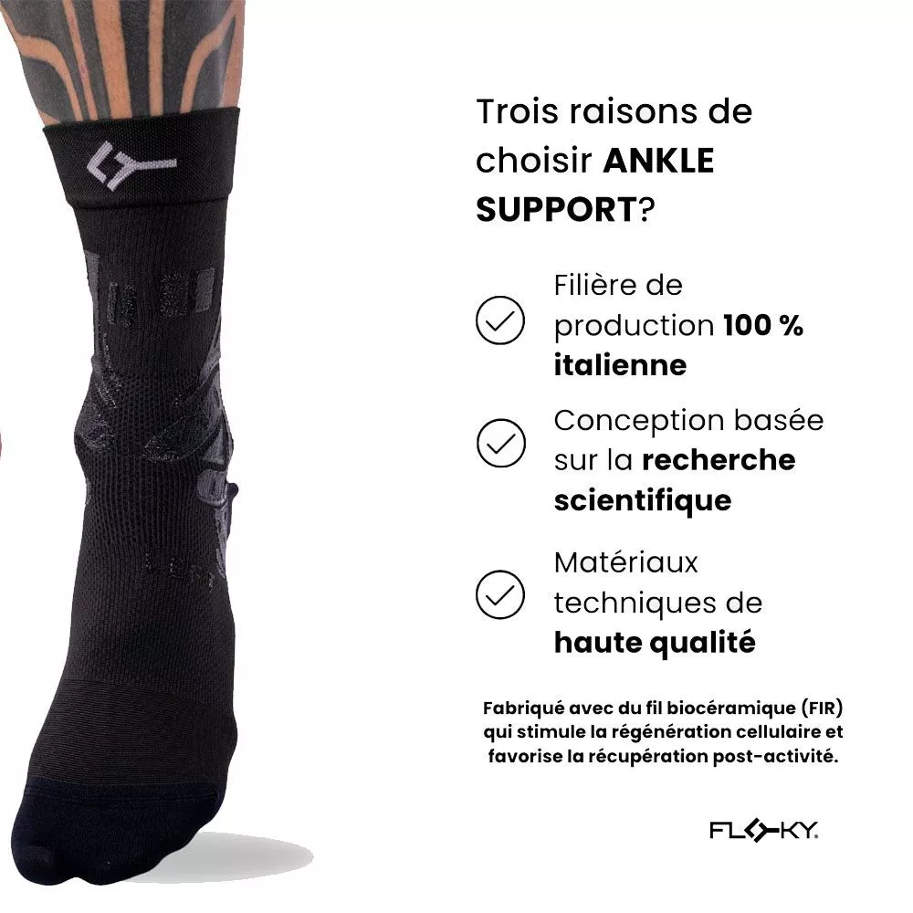 Floky Ankle Support enkelbrace rechts zwart