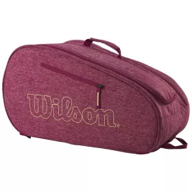 Wilson Team Padel padeltas rood gem&ecirc;leerd