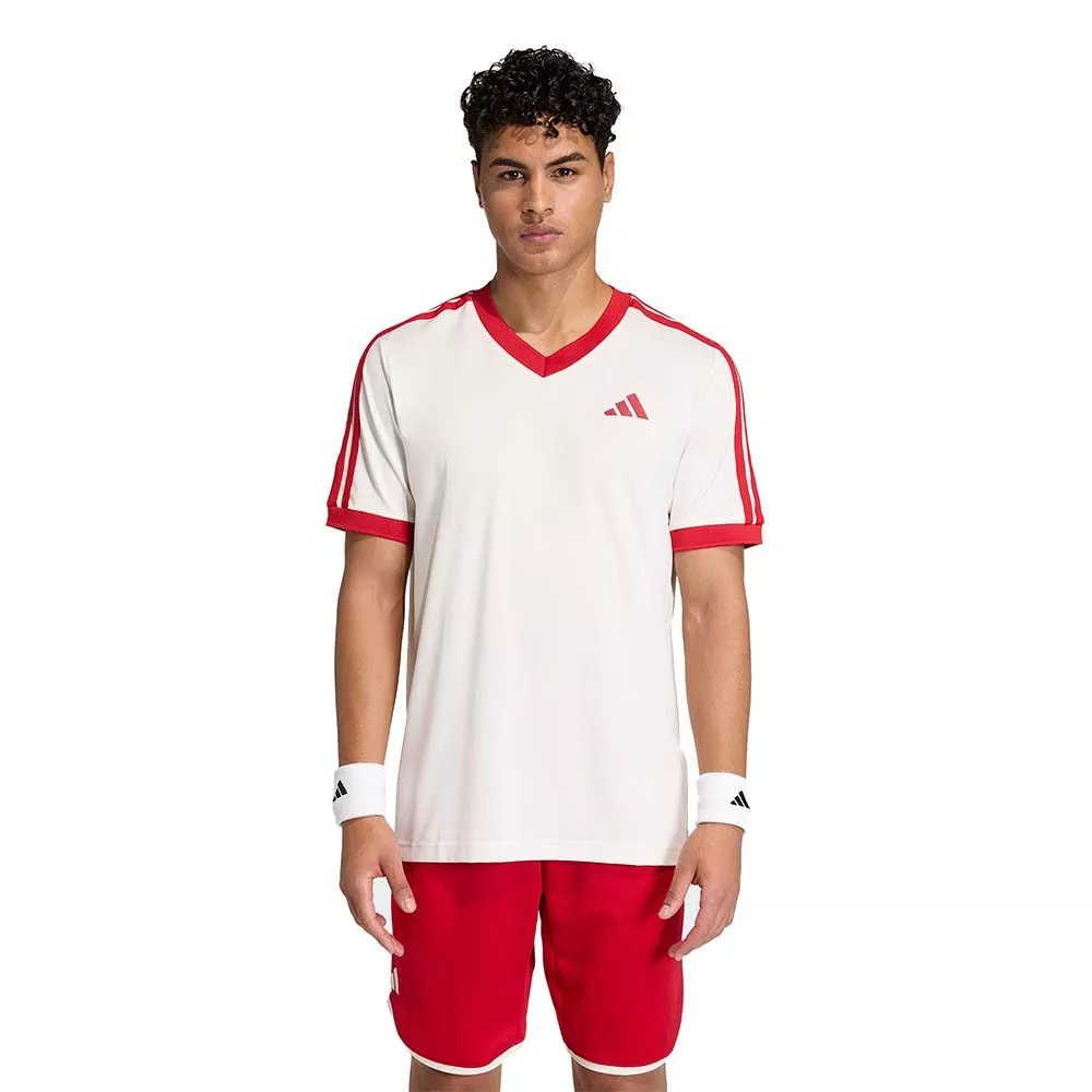Adidas Tennis Classics T-shirt wit / rood