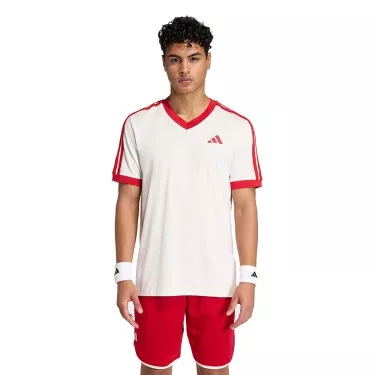 Adidas Tennis Classics T-shirt wit / rood
