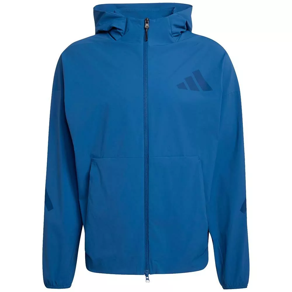 Adidas Z.N.E. vest met rits petrolblauw