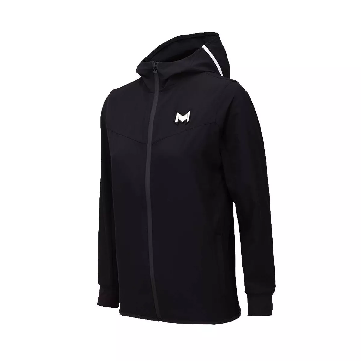 Mouratoglou jas met capuchon jongens zwart