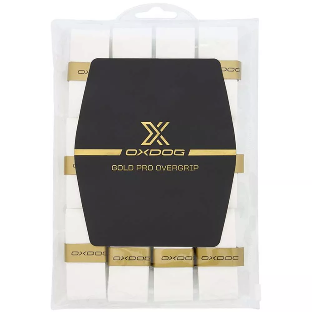 Oxdog Gold Pro overgrips wit x12