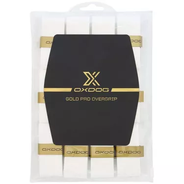 Oxdog Gold Pro overgrips wit x12