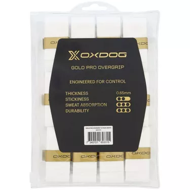 Oxdog Gold Pro overgrips wit x12