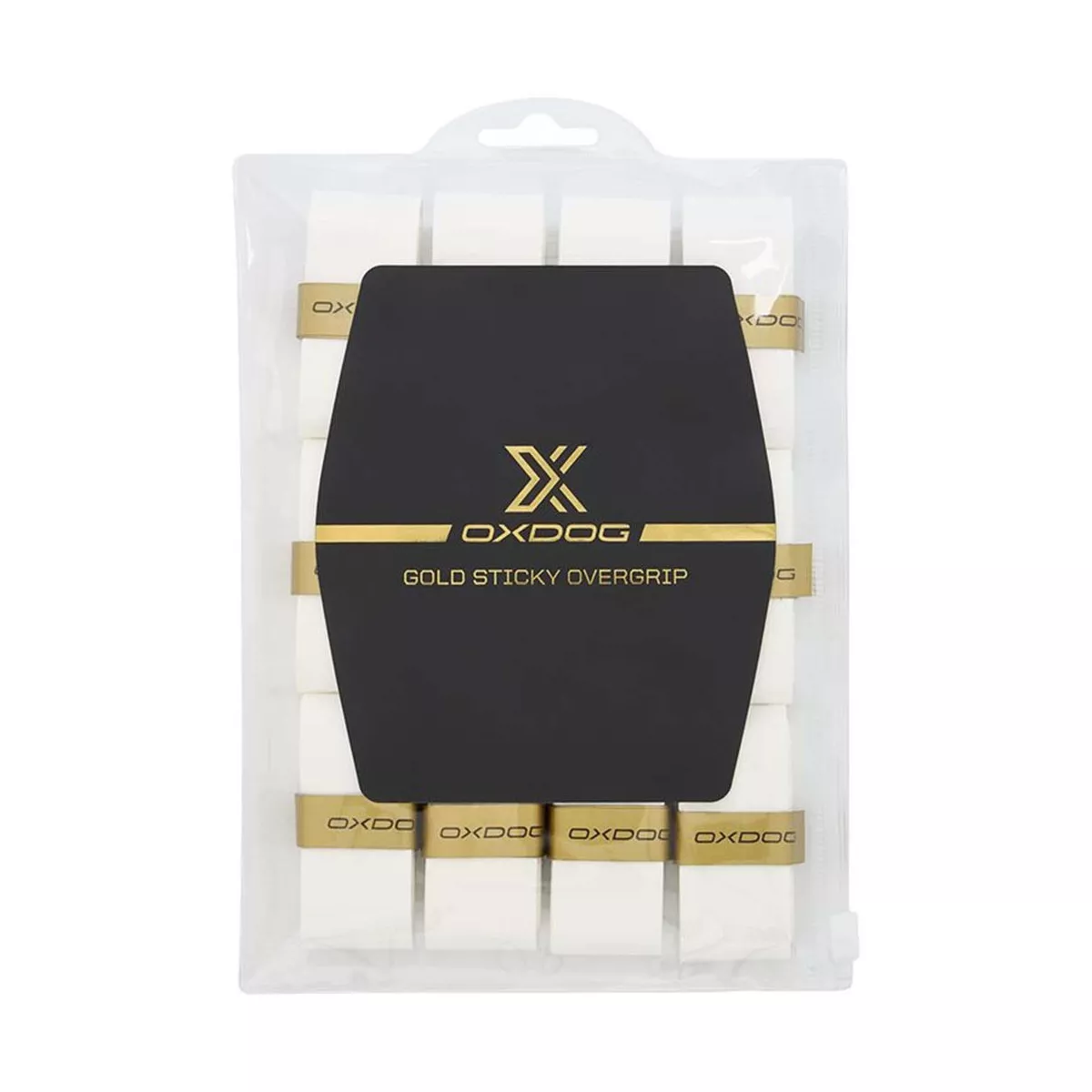 Oxdog Gold Sticky overgrips wit x12