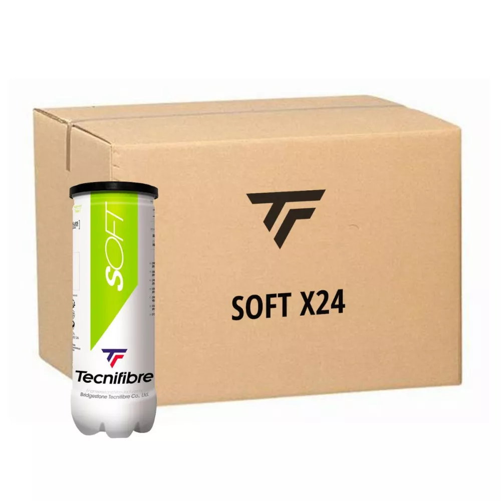 24 tubes Tecnifibre Soft Tennisballen (72 ballen)