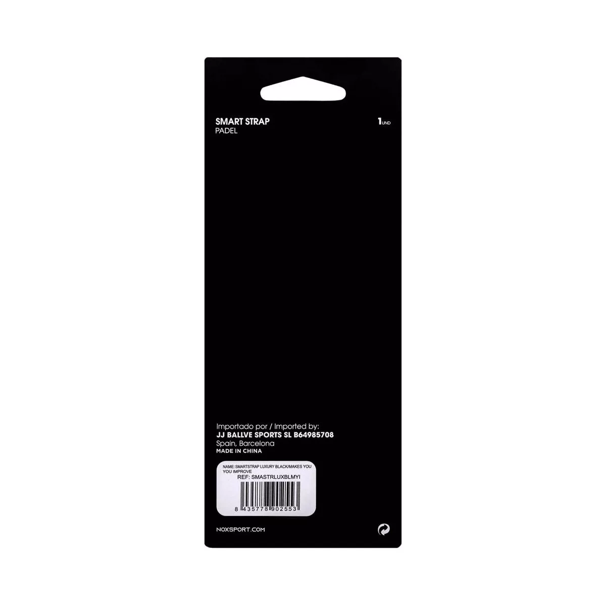 Nox SmartStrap Luxury polskoord zwart