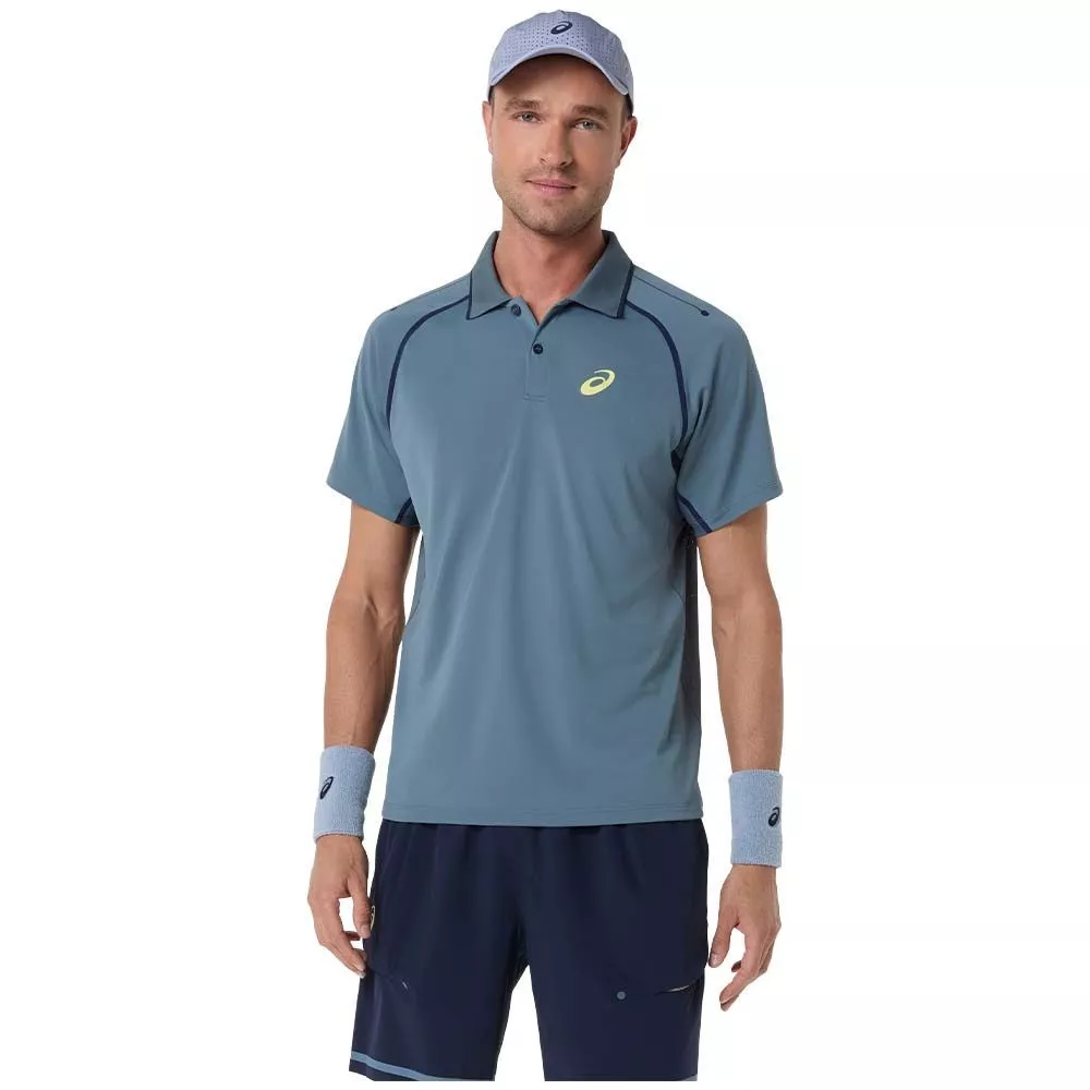 Asics Match SS polo grijs