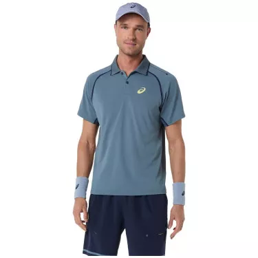 Asics Match SS polo grijs