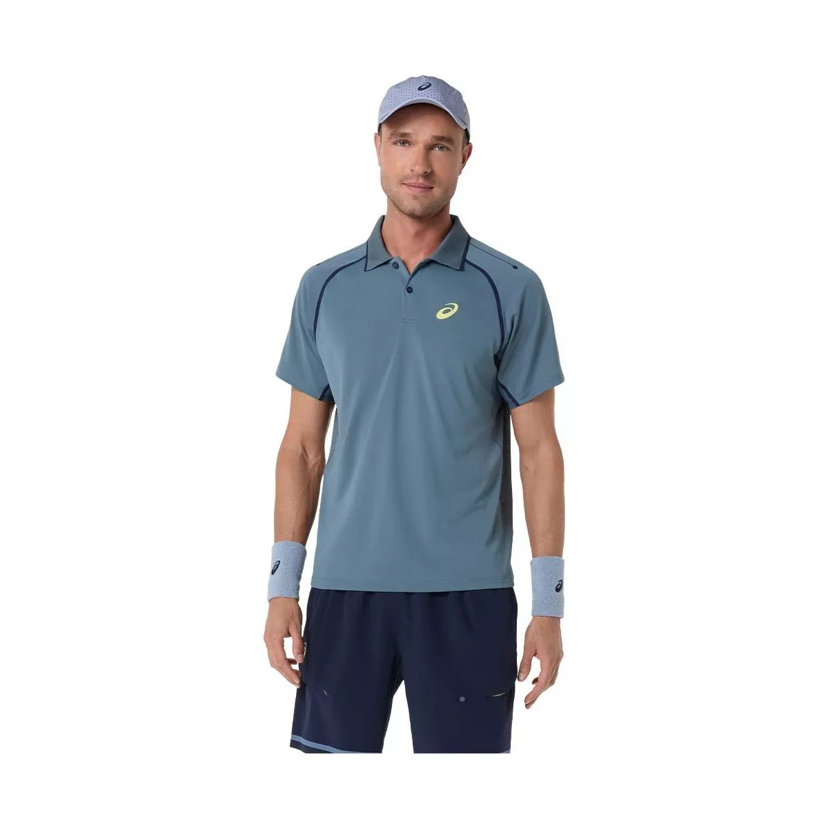 Asics Match SS polo grijs