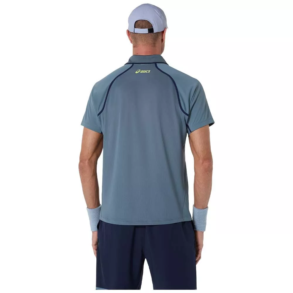 Asics Match SS polo grijs