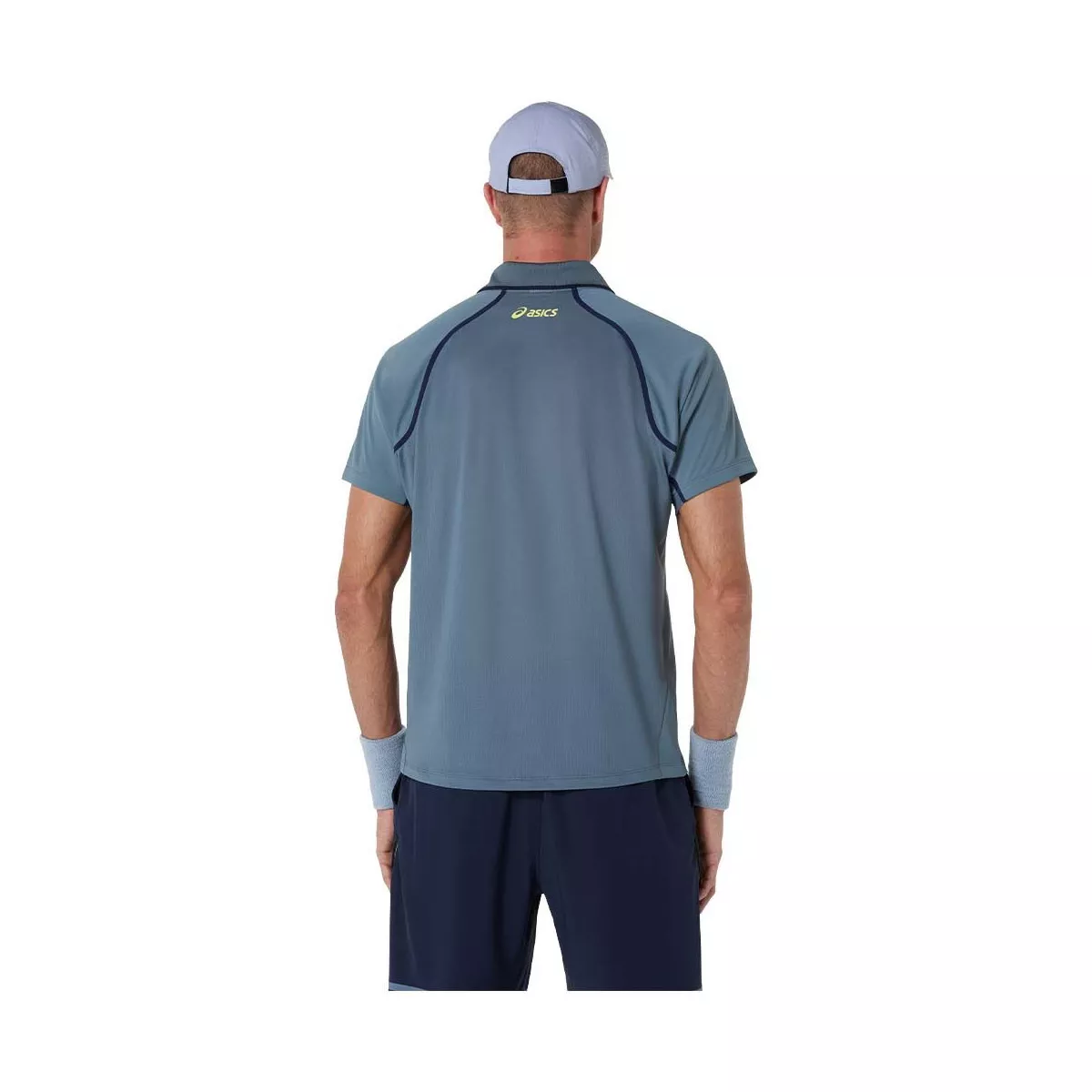 Asics Match SS polo grijs