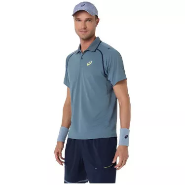 Asics Match SS polo grijs