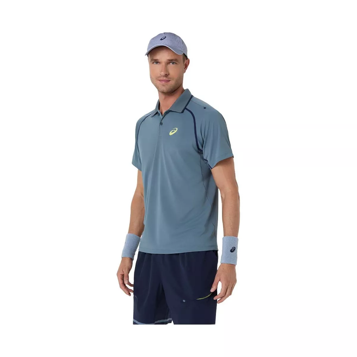 Asics Match SS polo grijs