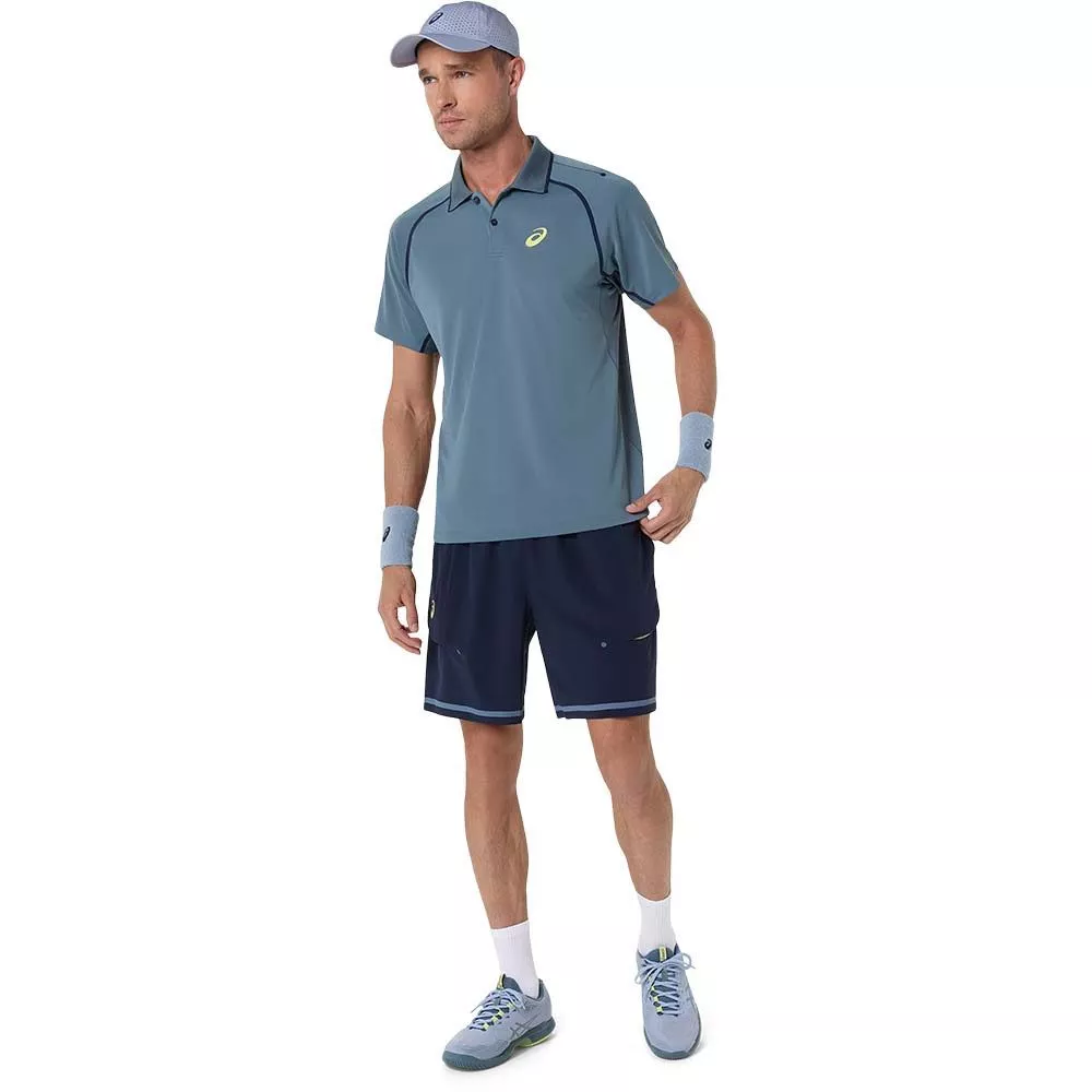 Asics Match SS polo grijs