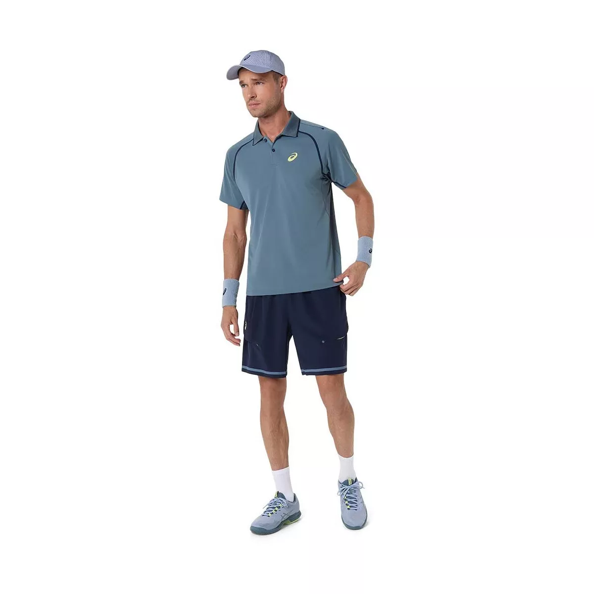 Asics Match SS polo grijs